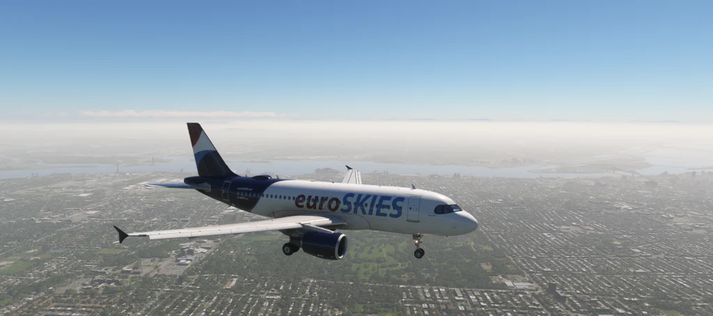 euroSKIES Fenix A319 im Landeanflug